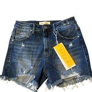 Risen Women's Blue Jean Shorts